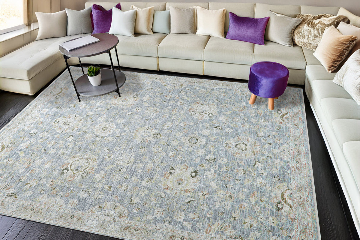 Milano 12502 Navy/Ivory/Beige rug – room scene