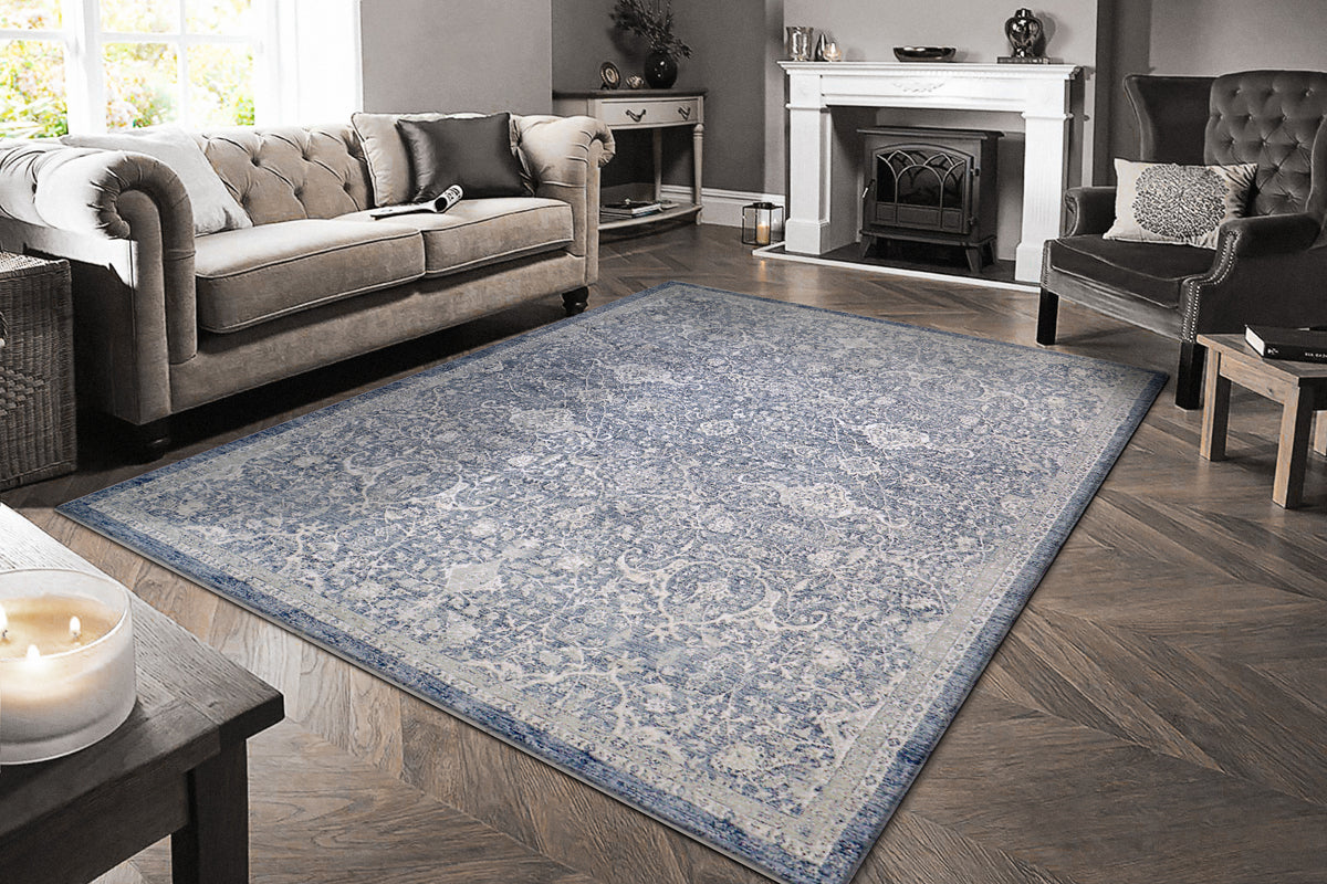 Octo 6907 Navy/Ivory rug – room scene