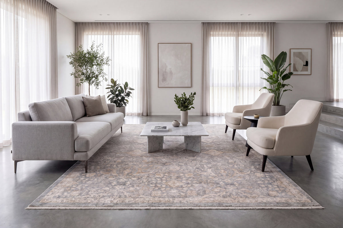 Octo 6907 Grey/Beige rug – room scene