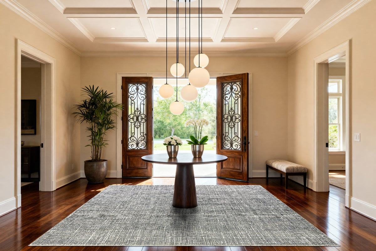 Olivia 12730 Grey rug – room scene
