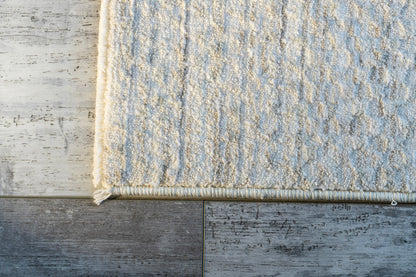 Olivia 12732 Ivory/Grey rug – corner detail