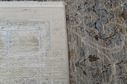 Pandora 17642 Navy/Beige rug – corner detail