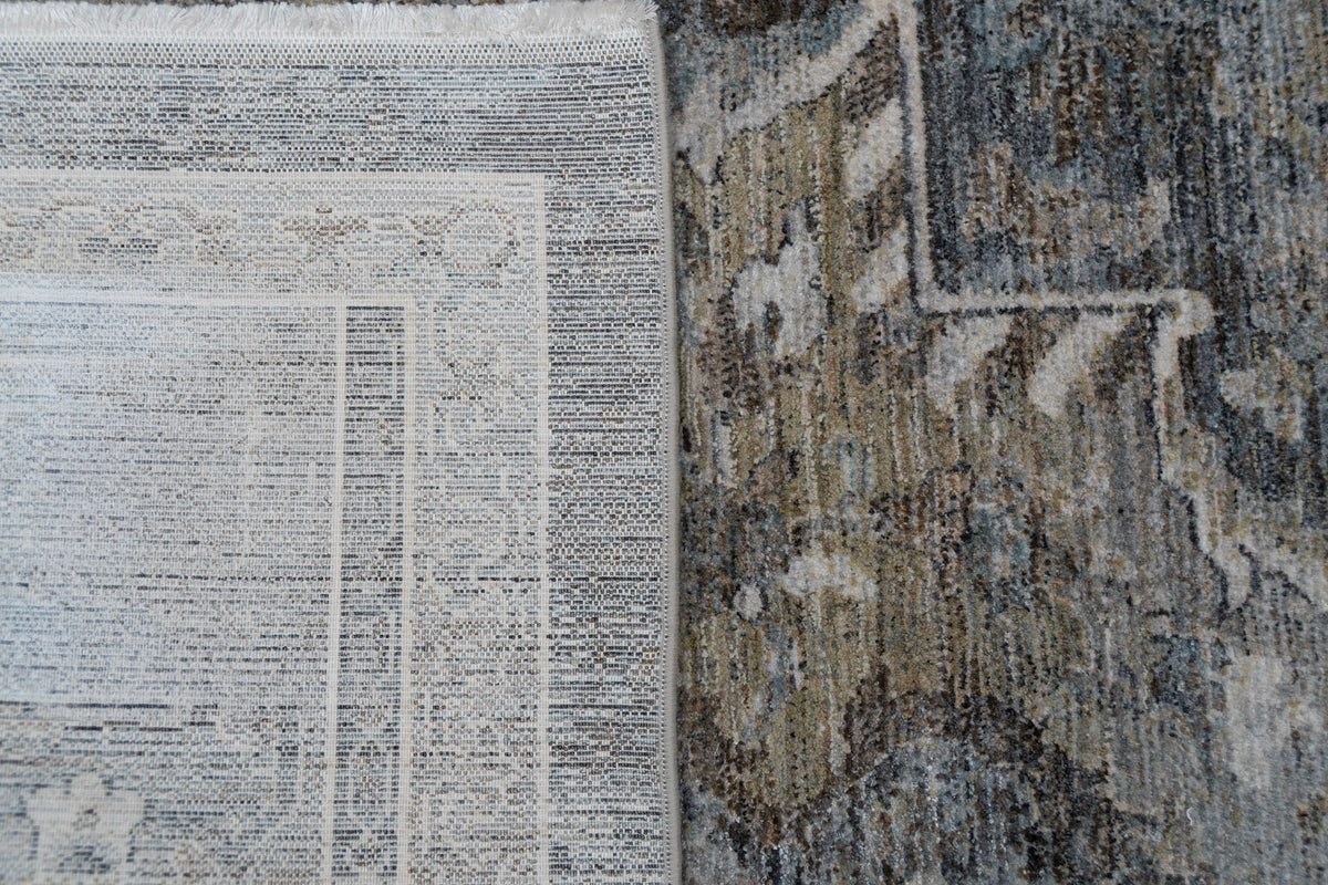 Pandora 17653 Grey/Beige rug – corner detail