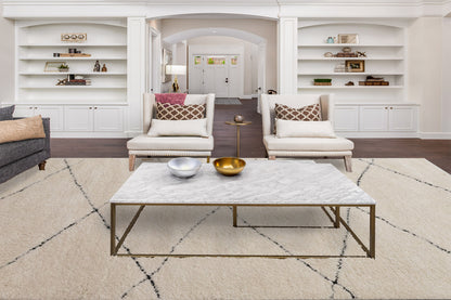 Pike 11208 Beige/Black rug – room scene