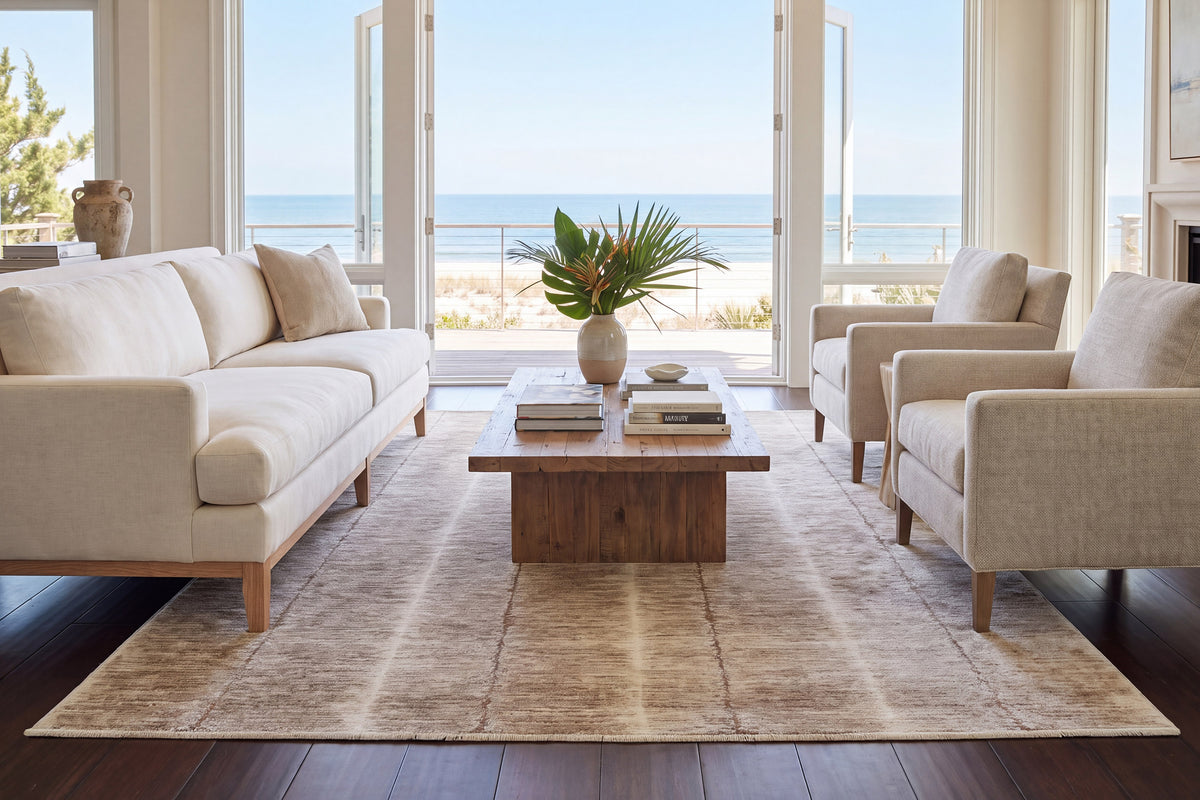 Sequence 18500 Beige/Dark Beige rug – room scene