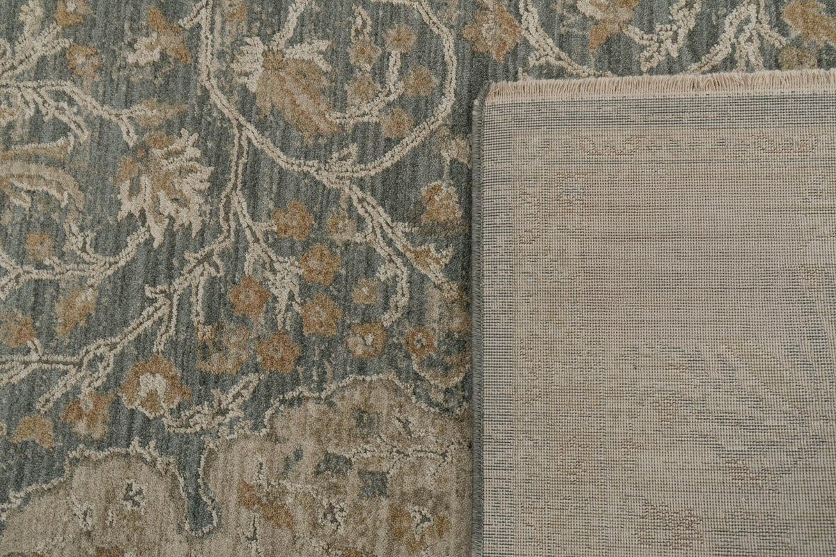 Solace 17920 Beige/Blue rug – corner detail