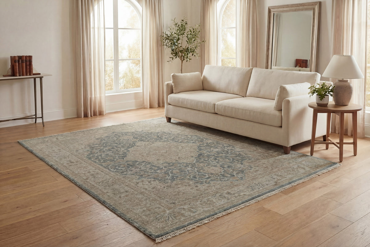Solace 17920 Beige/Blue rug – room scene