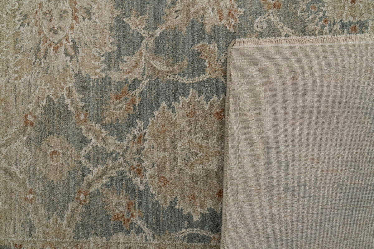 Solace 17922 Cream/Beige/Navy rug – corner detail