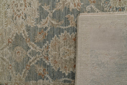Solace 17922 Cream/Beige/Navy rug – corner detail