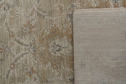 Solace 17922 Cream/Grey/Rust rug – corner detail