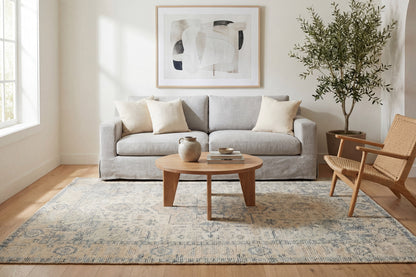Stefano 15701 Beige/Navy rug – room scene