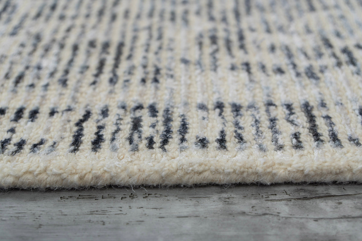 Stefano 15703 Ivory/Grey rug – pile detail