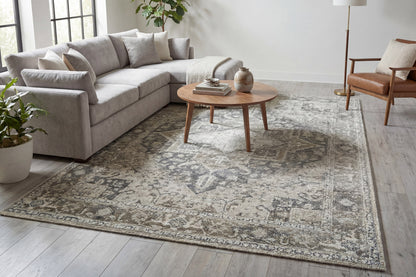 Stefano 15706 Beige/Taupe/Grey rug – room scene