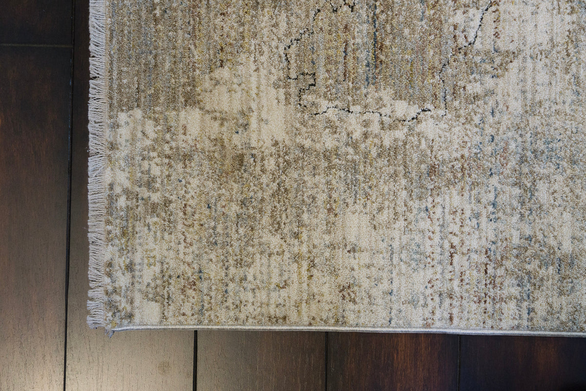 Trevi 13253 Cream/Beige/Grey rug – corner detail