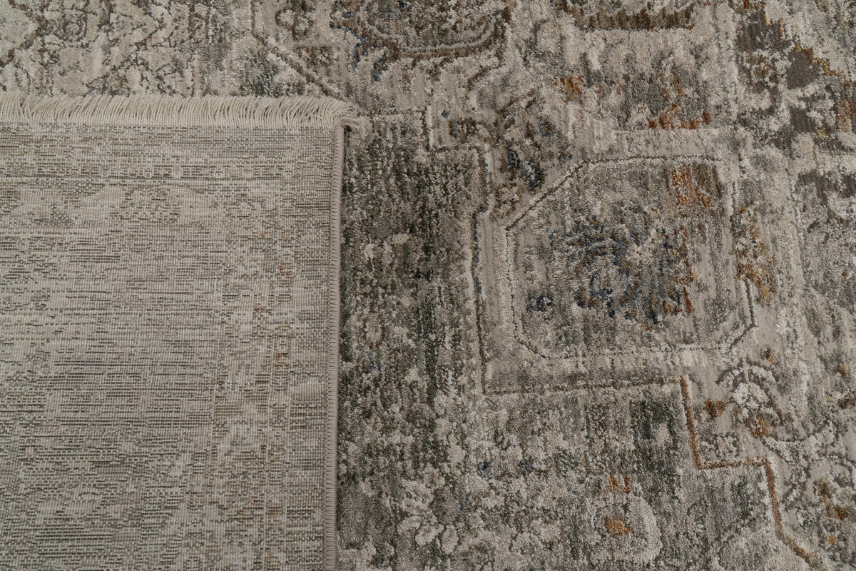 Valeria 10524 Ivory/Beige/Multi rug – corner detail
