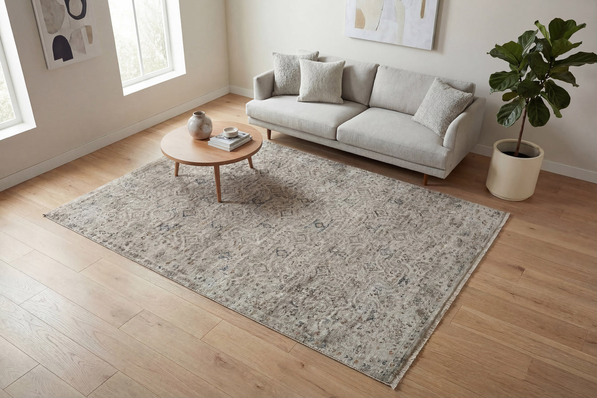 Valeria 10525 Ivory/Beige/Multi rug – room scene