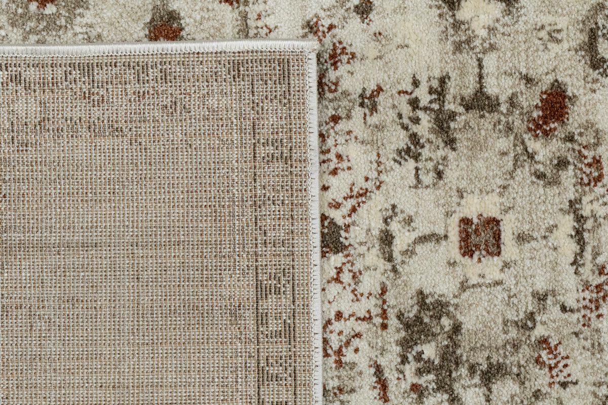 Venedik 17770 Cream/Terra rug – corner detail
