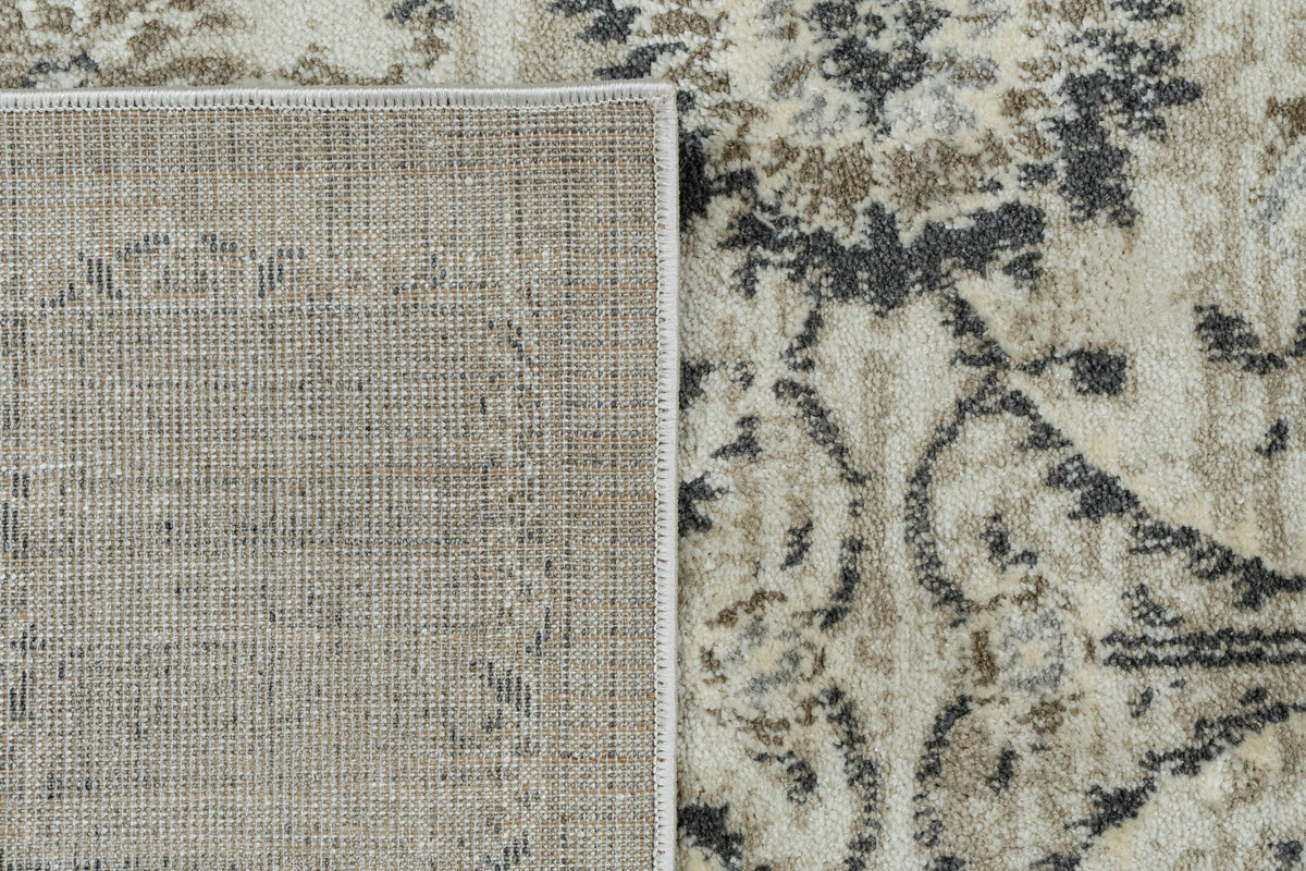 Venedik 17772 Cream/Grey rug – corner detail