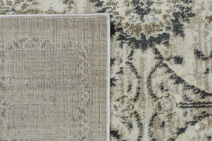 Venedik 17772 Cream/Grey rug – corner detail