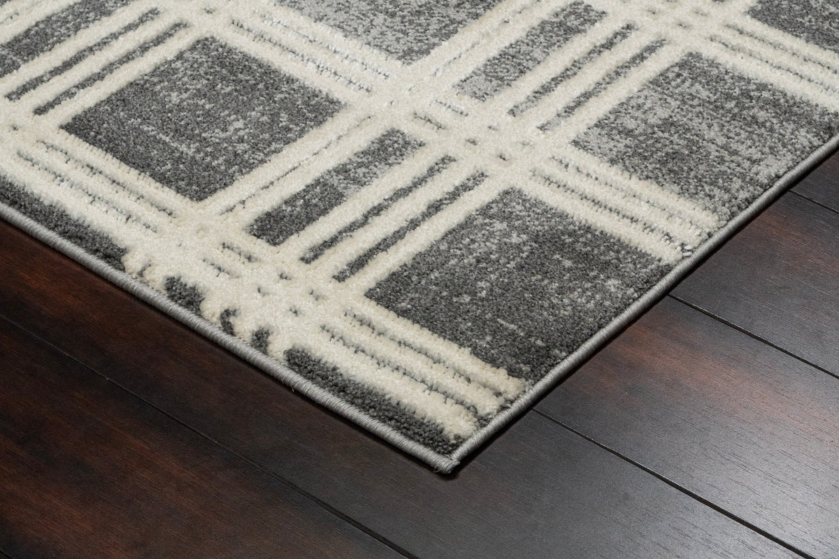 Venedik 17774 Grey rug – corner detail