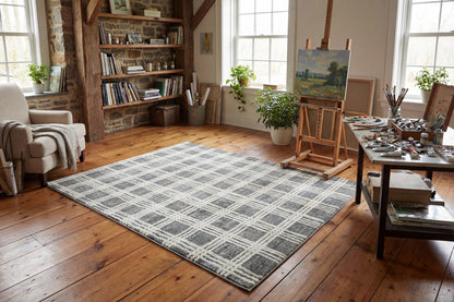 Venedik 17774 Grey rug – room scene