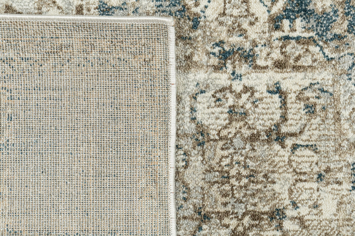 Venedik 17778 Cream/Navy/Beige rug – corner detail