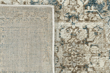 Venedik 17778 Cream/Navy/Beige rug – corner detail