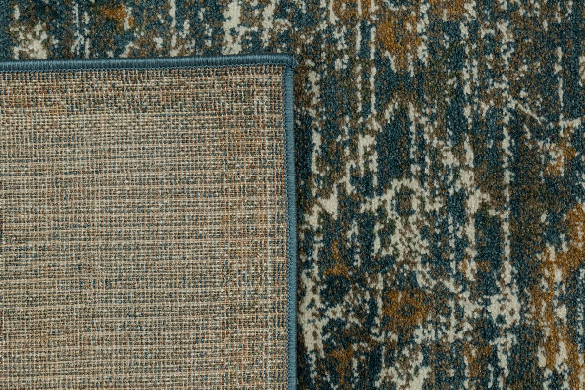 Venedik 17781 Blue/Multi rug – corner detail