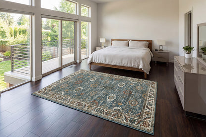Venedik 17781 Blue/Multi rug – room scene