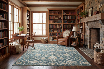 Venedik 17784 Blue/Cream rug – room scene