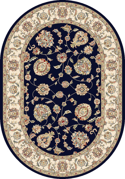 Ancient Garden 57365 Oval Blue/Ivory